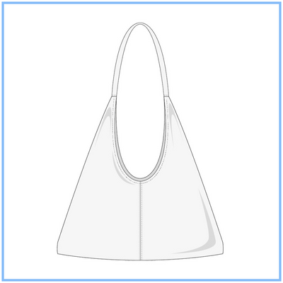 BAG SEWING PATTERN - TRIANGLE BAG